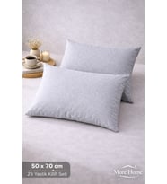 More Home   Kapaklı Yastık Kılıfı (2 Adet) 50 x 70 cm Gri