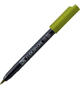 Zig Fudebiyori Brush Pen Fırça Uçlu Kalem 43 OLIVE GREEN 