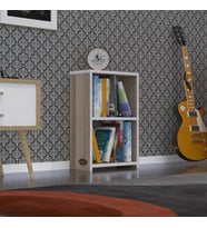 Kenzlife kitaplık süper ga 060*40*19 crd 2 katlı tek bölme ofis mutfak banyo dolabı arkalıksız (Karışık)