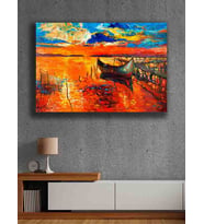Koç stüdyo Modern tasarım kanvas tablo 50x70 (Çok Renkli)