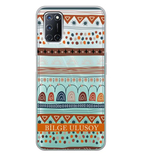 Oppo Motif Tasarımlı Şeffaf Telefon Kılıfı