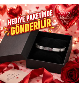 Ayetel Kürsi İşlemeli Paslanmaz Çelik Bileklik - Dualı İslami Hediye - Manevi Erkek Hediye