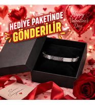 Ayetel Kürsi İşlemeli Paslanmaz Çelik Bileklik - Dualı İslami Hediye - Manevi Erkek Hediye