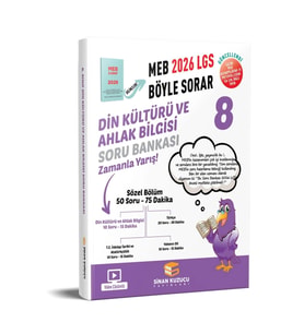 Sinan Kuzucu 2026 LGS 8. Sınıf Dİn Kültürü Soru Bankası
