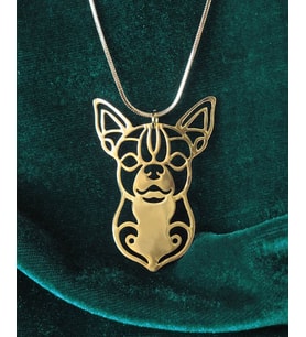 Gümüş French Bulldog Kolye