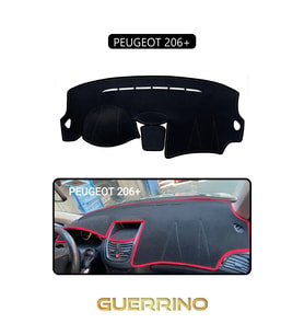 PEUGEOT 206+TORPİDO KORUMA HALISI SİYAH KENAR
