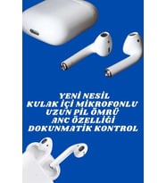 2.Nesil Yeni Model TWS Bluetooth Kulaklık Dokunmatik Kontrol Yüksek Ses Kaliteli