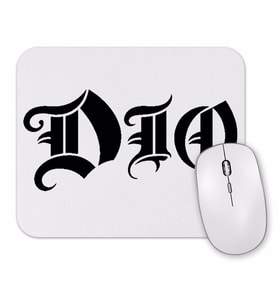 Dio Logo  Rainbow Black Sabbath iron Maiden Saxon Wasp Scorpions Accept Mouse Pad