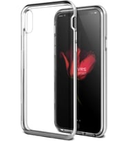 VRS Design iPhone X ile Uyumlu Crystal Bumper Kılıf Satin Silver