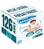 Molfix Premium Bebek Bezi Beden:5 (11-18KG) Junior 126 Adet Aylık Ultra Fırsat Pk