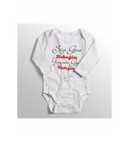 Unisex Bebek Beyaz Baskılı Bebek Zıbını