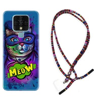 Tecno Camon 16 18P Pova Kılıf Boyun Asklı Rasta Silikon Super Meow 1715