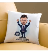 Kişiye Özel Bir Numara Erkek Karikatürlü Yastık