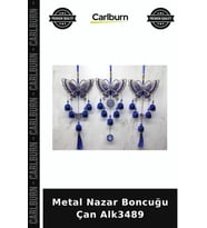 Özel Üretim Dekoratif Hediyelik Duvar Süsü El Yapımı Geleneksel Metal Nazar Boncuğu Çan