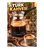 650W Elektrikli Cam Türk Kahvesi Makinesi – 0.5 Litre 5 Fincan Kapasiteli