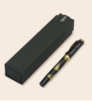 BK Gift Kişiye Özel İsimli Yaldızlı Tuğra Kabartma Figürlü Metal Roller Kalem