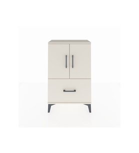 Arges Komodin 2 Raflı Tek Çekmeceli 2 Kapaklı 60x30x96 Aytaşı-Aytaşı