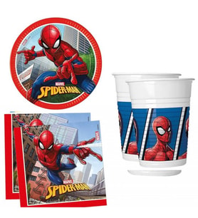 16 Kişilik Spiderman  Örümcek Adam Doğum Günü Masa Seti-