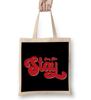 Stray Kids Skz Stay Swirl Red Typography Bez Çanta Uzun Saplı