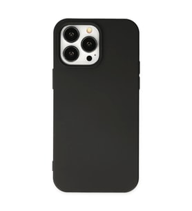 Apple iPhone 14 Pro Max Kılıf Nano içi Kadife Silikon - Siyah