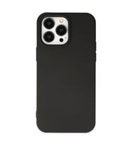 Apple iPhone 14 Pro Max Kılıf Nano içi Kadife Silikon - Siyah