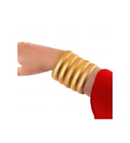 22 Ayar Altın Kaplama Düz Model 1.5 Cm Simli Bilezik - Hediyelik Bilezik