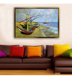 Altın Çerçeveli dekoratif tablo l1789 (Gold)