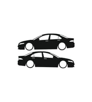 Otomobil Tasarım Oto Sticker Model 12 Beyaz 16*6 Cm