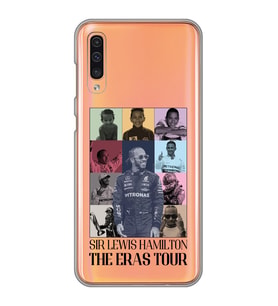 Samsung Galaxy A70 Uyumlu Lewis Hamilton Tasarımlı Şeffaf Telefon Kılıfı