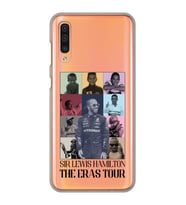 Samsung Galaxy A70 Uyumlu Lewis Hamilton Tasarımlı Şeffaf Telefon Kılıfı
