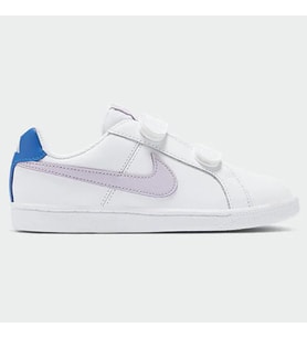 Nike Court Royale Leather Sneaker Hakiki Deri Bantlı Çırtlı Unisex Çocuk Spor Ayakkabı Beyaz