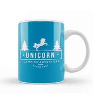 Unicorn Camping Adventure Summer Camp Kupa Bardak Porselen
