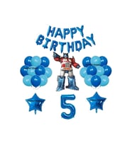 Anime Transformers  balon doğum günü YAŞ BALON seti