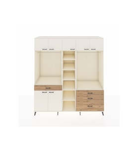Kronos Dolap 11 Raflı 4 Çekmeceli 2 Askılı 220x59x243 Aytaşı-Aytaşı/Çam