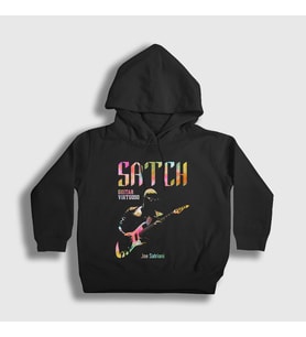 Presmono Unisex Çocuk Siyah Satch Gitarist Hediye Joe Satriani Kapüşonlu Sweatshirt 551272tt