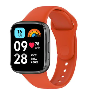 Xiaomi Redmi Watch 3 Active Soft Tasarım Klasik Yumuşak Silikon (Turuncu)