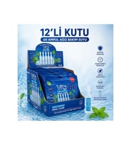TUBY+ SİNGLE USE TEK KULLANIMLIK 5'li TÜP AĞIZ BAKIM SUYU 12 PAKET 60 KULLANIM - Alkolsüz