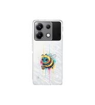 Poco X6 ile uyumlu Splash arı tasarımlı şeffaf silikon kılıf