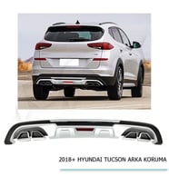 Hyundai Tucson Uyumlu Arka Koruma Difüzör 2018+ Parça