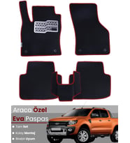FORD RANGER (2012-2021) Uyumlu EVA Paspas Tam Set–Araca Özel,Su Geçirmez,Kolay Montaj