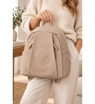 Krem 6026 Orijinal Just Polo Kadin 9 Bolmeli Orta Boy Sirt Cantasi 31x29 Cm