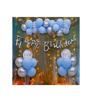 LÜKS BEBE MAVİSİ BALON SETİ