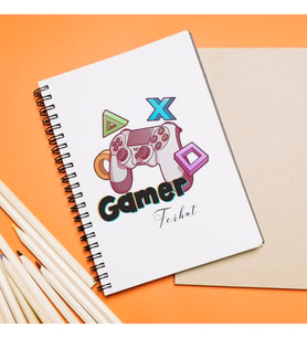 Gamer ( Oyuncu ) Tasarımlı Defter Kişiye Özel