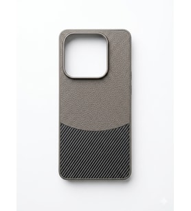 Redmi Note 14 ( 5G) Deri Desenli Gri Kılıf