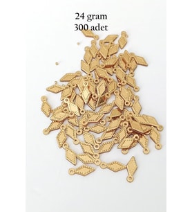 Oya Abiye Bileklik Kolye Pleksi Metalik Plastik Pul Altın Renk 24 gram 300 adet - BNC550