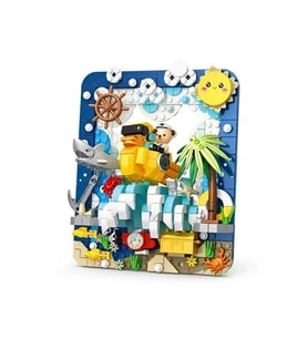 VAGONLIFE PANLOS 881503 TEDDY AYI RESİM 417 PARÇA BLOCK OYUNCAK