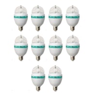 3W Disco Led Ampul 10 Adet (Yeşil)
