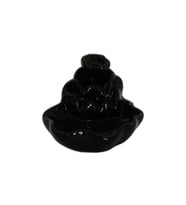 LokmanAVM Geri Akış Buhurdanlık Tütsülük Seramik Şelale Siyah Backflow C0902