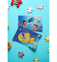 Okul Öncesi Başlangıç Yapboz Dalgıç Ve Uzaya Yolculuk Ahşap Puzzle Set