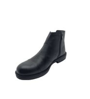 GAMZE - 456 - İÇİ KÜRKLÜ GERÇEK DERİ BOT - SİYAH - 44